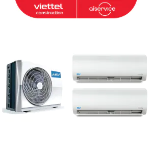 Bảo dưỡng điều hòa Multi treo tường 1 dàn nóng 2 dàn lạnh (Không bao gồm hàng nội địa)