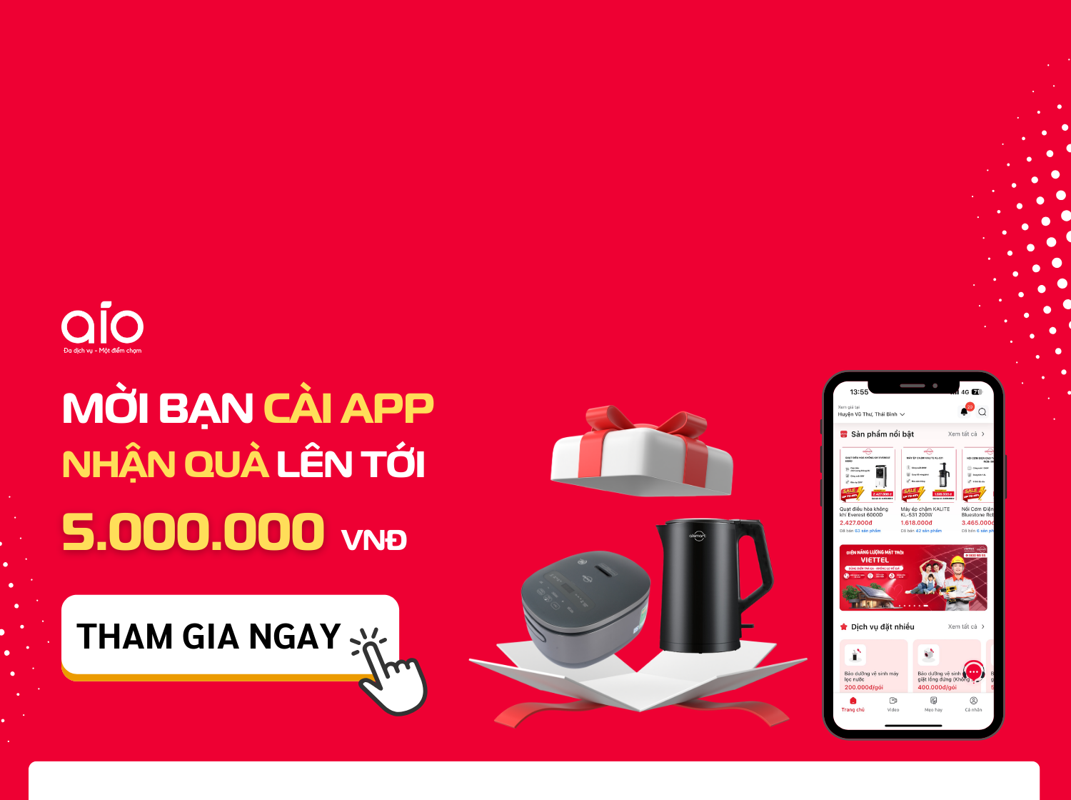 THÁNG 9 NÀY, MỜI BẠN CÀI APP - NHẬN QUÀ LÊN TỚI 5.000.000 VNĐ!!!!