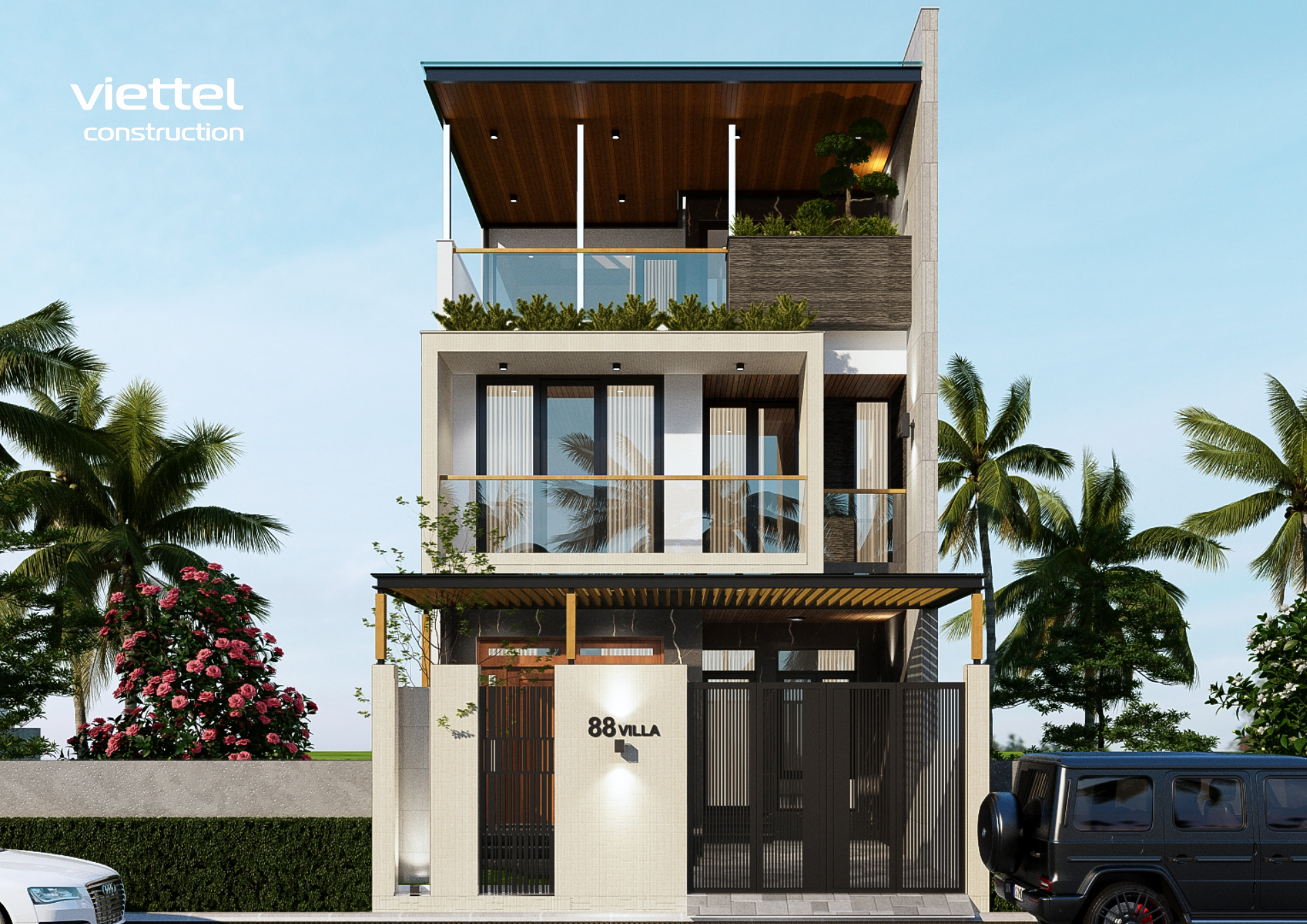 Biệt thự phố mini 3 tầng tiện nghi, thẩm mỹ