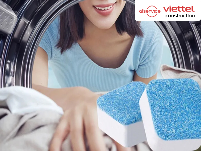 Các bước sử dụng viên vệ sinh máy giặt Các bước sử dụng viên vệ sinh máy giặt