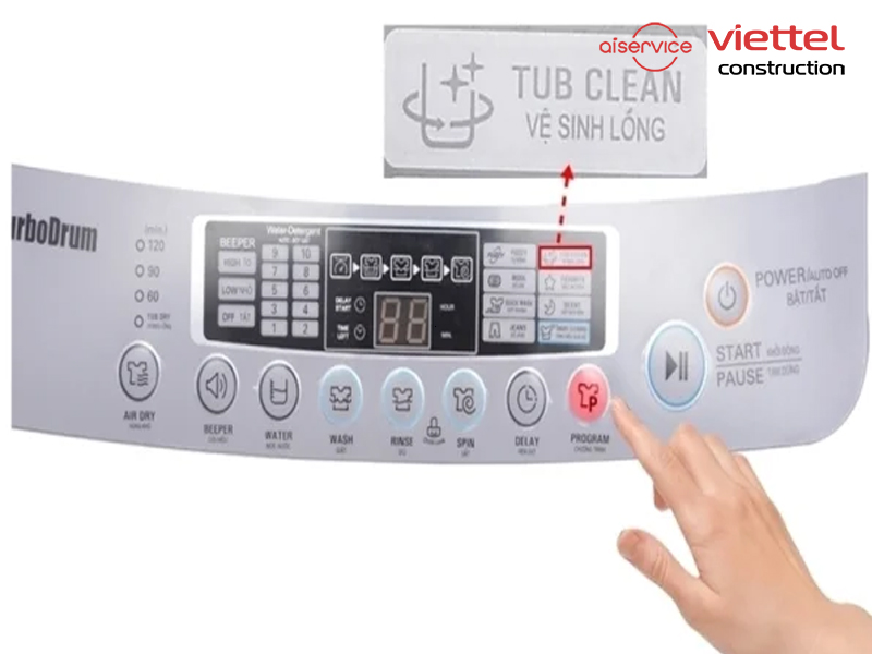 chế độ tub clean chế độ tub clean